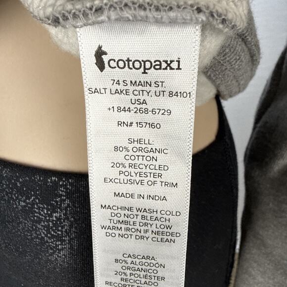 Cotopaxi Womens Do Good Crew Neck Sweatshirt Size S Heather Gray Cotton Blend - Picture 8 of 8